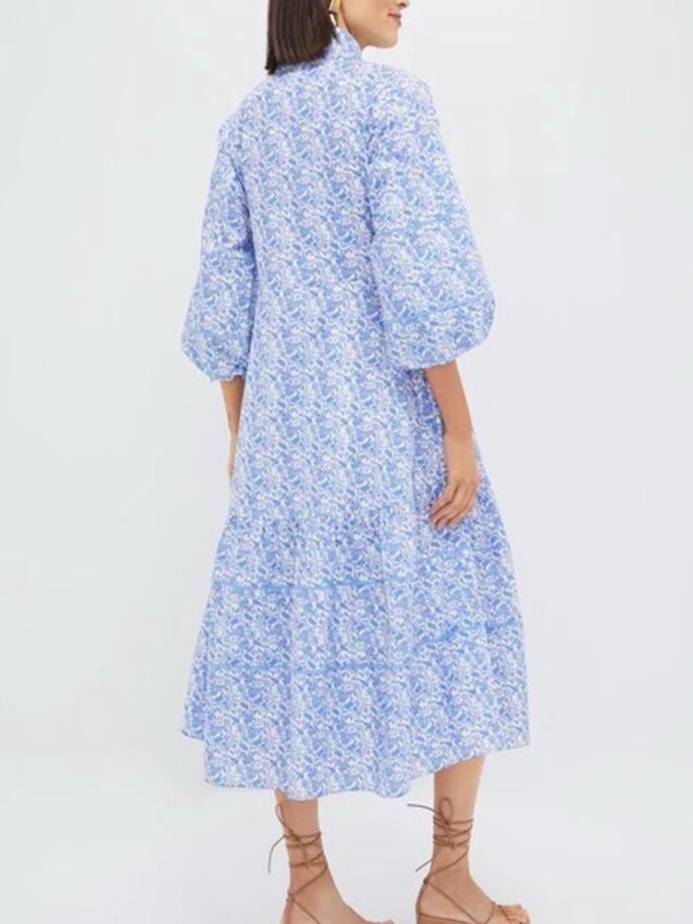 HYACINTH HOUSE Baby Blue Ditsy Floral Hillsborough Dress - Picture 6 of 8